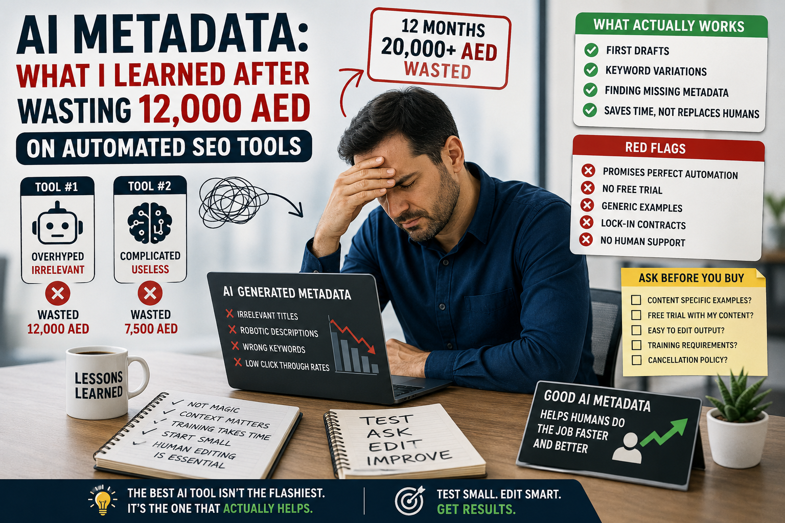 AI Metadata: My 12k AED Lesson