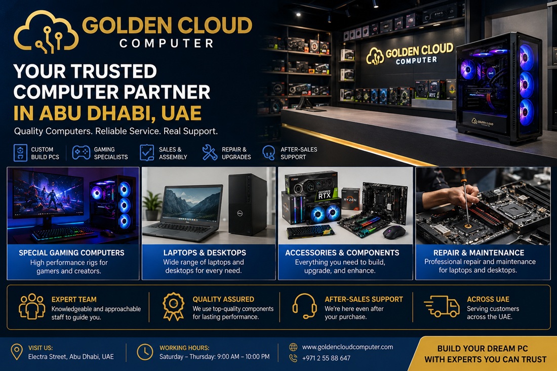 Golden Cloud Computer: Your Trusted Tech Partner in Abu Dhabi